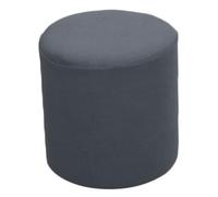 VEAI Housse de Pouf Ottomane Rond Extensible, 30x30cm Housse de Tabouret Confortable et Anti-poussière pour Tabouret Rond, Housse de Pouf Lavable en Machine avec élastique(Cigarette Ash)