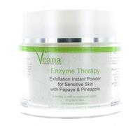 Veana Enzyme Peeling Poudre exfoliante (100 g) à la papaye et à l'ananas, purificateur de la peau, nettoyage en profondeur des pores, même pour l'acné, la rosacée et la couperose (100 g)