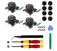 Veanic Lot de 4 joysticks analogiques de rechange pour contrôleur Joy-Con - Kit d'outils complet