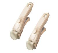 VEAREAR Poignée amovible pour casseroles et poêles, poignée amovible universelle pour tous les ustensiles de cuisine (2 pièces, beige blanc)