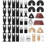 Vearter 102 pièces/ensemble oscillant Multitool Balançoire Lame de scie Kit Universel Tige Quick Release Pour Couper Bois Clous Métal Plastique