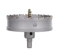 Vearter 114mm Scie Cloche en Métal, Carbure Tungstène Coupeur TCT Trou avec Foret de Centrage, pour Acier Inoxydable, Alliage, Cuivre, Fer, Plastique, Fibre de Verre