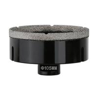 Vearter Carotteuse diamantée à sec 105 mm, raccord fileté M14, scie cloche soudée sous vide pour maçonnerie, couronne de forage diamantée pour carrelage, marbre, granit, porcelaine, béton et pierre de