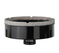 Vearter Carotteuse diamantée à sec 120 mm, raccord fileté M14, scie cloche soudée sous vide pour maçonnerie, couronne de forage diamantée pour carrelage, marbre, granit, porcelaine, béton et pierre de