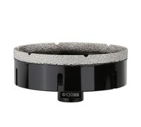 Vearter Carotteuse diamantée à sec 130 mm, raccord fileté M14, scie cloche soudée sous vide pour maçonnerie, trou creux pour carrelage, marbre, granit, porcelaine, béton et pierre de quartz