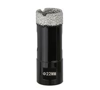 Vearter Carotteuse diamantée à sec, 22 mm, raccord fileté M14, scie cloche soudée sous vide pour maçonnerie, trou creux pour carrelage, marbre, granit, porcelaine, béton et pierre de quartz