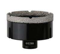 Vearter Carotteuse diamantée à sec, 82 mm, raccord fileté M14, scie cloche soudée sous vide pour maçonnerie, trou creux pour carrelage, marbre, granit, porcelaine, béton et pierre de quartz