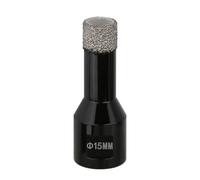 Vearter Foret diamanté à sec de 15 mm, raccord fileté M14, scie cloche brasée sous vide pour maçonnerie, couronne de forage diamantée pour carrelage, marbre, granit, porcelaine, béton et pierre de