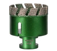Vearter Foret diamanté pour carrelage à sec, 55 mm, raccord fileté M14, scie cloche soudée sous vide pour maçonnerie, couronne de forage pour carrelage, marbre, granit, porcelaine, béton et pierre de