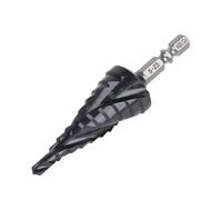 Vearter Foret étagé en métal 5-23 mm, 10 niveaux de foret conique HSS M35 cobalt TiAlN, foret à tige hexagonale pour acier inoxydable, tôle d'aluminium, fer, plastique, PVC, bois