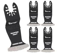 Vearter Lot de 5 outils multifonctions diamantés 51 mm - Outil oscillant multifonction - Accessoires pour carreaux de céramique, brique creuse, ciment, béton, maçonnerie