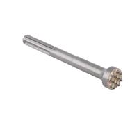 Vearter SDS Max - Outil de bague à 12 pointes pour réparation de béton, tête ronde de 207 mm x 35 mm, revêtement de la rugosité du béton pour marteau rotatif, foret à burin SDS pour maçonnerie, mur de