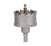Vearter TCT Scie-cloche en carbure de tungstène 58 mm avec foret pilote - Cutter pour métaux durs, acier inoxydable, acier doux, alliage d'aluminium, cuivre, fer, plastique et fibre de verre