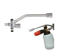 Veasbuu À Mousse Double Lance - Raccord Rapide Accessoire Double Usage,Accessoire Savon pour Nettoyeur Haute Pression,pour Lavage Detailing Saleté Graisse Maison Extérieur Jardin