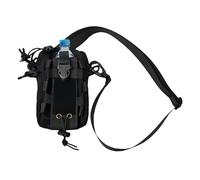 Veasbuu Adjustable Water Bottle Bag, Multifunctional Outdoor Pouch, Cell Phone Waist Pouch, Portable Waist Pouch, Hiking Waist Pouch, Black Phone Pouch, Water Bottle Waist Bag, Outdoor Cell Phone Bag