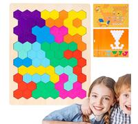 Veasbuu Blocs Puzzle - Jeu de réflexion - Jouet de Table - Jouet pour l'intelligence et la tête - pour, Filles, Adolescents et Famille