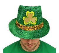 Veasbuu Bonnet en forme de trèfle, accessoires de festival Fedora | Chapeau irlandais vert décorations de la Saint-Patrick, pour défilés, célébrations, théâtre cosplay, adultes et