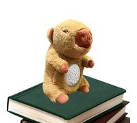 Veasbuu Breathing Stuffed Animal, Plush Capybara Projection Function, 11.81 inches Bedtime Soothing Companion with Light, Soft Plush Toy for Bedroom, Students, Boys, Girls, Teens and Adults