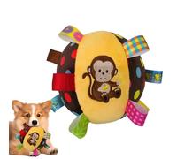 Veasbuu Canins Couinants Peluche Interactive à mâcher Douce et couinante