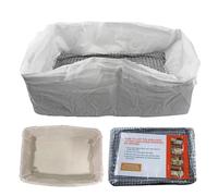 Veasbuu Cat Litter Box Liners, Heavy Duty Drawstring Pads, Large Pet Pan Liners, Sturdy Cleaning Bags for Indoor Kitten Tray, Easy and Convenient Waste Disposal