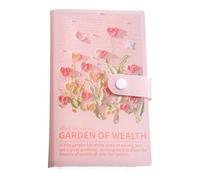 Veasbuu Classeur pour économiser de l'argent - 100 enveloppes pour défi d'économie, peinture à l'huile | Planificateur de trésorerie Portefeuille portable Bill Finance Management Paiement Stockage