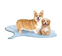 Veasbuu Cooling Mat Dogs, Washable Non Slip Pad, 48 x 45 pouces Breathable Blanket Design, Plant-Shaped Pet Bed, Comfort Accessory for Indoor, Small, Medium, Large Puppy, Kitten Breeds