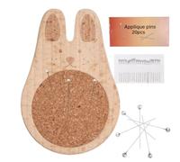 Veasbuu Coussin à Épingles pour Couture Porte-Épingles en Bois pour Couture