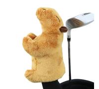Veasbuu Couvre-têtes de golf Capybara, couvre-clubs de golf en peluche - Couvre-chef drôle de conducteur Capybara - Couvre-chef de conducteur pour une protection supplémentaire du club, accessoires de