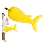 Veasbuu Déguisement de queue d'animal - Queue de requin en peluche pour cosplay | Accessoires de déguisement originaux | Pour déguisements, œuvres de théâtre, activités de jeu de rôle