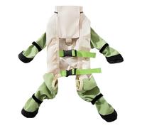 Veasbuu Dog Boot Suspenders, Waterproof Dog Shoes, Adjustable Protectors Walking, Glow in The Dark Strips, Raincoat Dogs Accessories, for Snow and Hardwood Floors