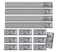 Veasbuu Dollar Bill Banknote, Movie Props Fake Dollars, 5.91x2.44 inches Pretend Play Educational Toys, Simulation Money Compact for Boys, Girls, Teens, Youth, Women, Men, Mom, Dad