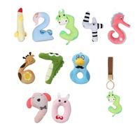 Veasbuu Doudou | Lot de 10 poupées Doudou Mignonnes - Coussin en Peluche Chiffre 0-9 - Convient pour sœur, Fille, et Filles, Salon, Chambre à Coucher, Bureau et