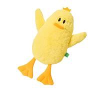 Veasbuu Duck Plush Toy, Crinkle Sounds Plush Toys, 15.35x11.02x1.18 inches Soft Interactive Teething Figure with Built in Sound for Small to Large Breeds, Living Room, Garden, Camping
