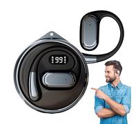Veasbuu Écouteurs de traduction multilingue, traducteur sans fil 144 langues, écouteurs audio Hi-Fi instantanés, appareil de communication portable pour voyage, affaires, conférence et études