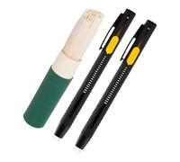 Veasbuu Fabric Drawing Markers - 2 Pieces Ballpen Refills, Erasable Pens with Smooth Ink Flow, Pen Tip, Vibrant Colors, Sewing Tool for Helping Women Men Beginners Accurately Trace Transfer Designs