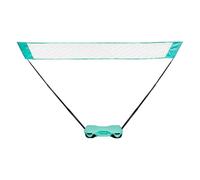 Veasbuu Filet de volley-ball portable avec support | Équipement de sport avec base de rangement, ensembles de badminton, pour sports d'extérieur et d'intérieur, fêtes, camping, famille, plage, allée