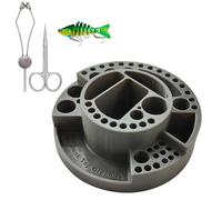 Veasbuu Fly Tying Station, Tying Desktop Storage, 7.09x7.09x2.05 inches High-Density Portable Organizer, Compact Tackle Box for Crafting, Custom, Home and Outdoors Use