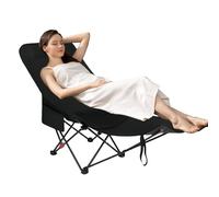 Veasbuu Folding Camping Chair, Portable Picnic Seat, 17.72x35.04x17.72 inches High Back Reclining Outdoor Chair with Detachable Foot Rest for Garden, Deck, Backpacking, Fishing and Poolside