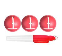 Veasbuu Golf Ball Line Marker, Professional Precision Ball Liner with Pen, Sturdy Golf-Line Drawing Tool, Accurate Alignment Accessory for Players, Women, Men, Adults, Enthusiasts, Beginners