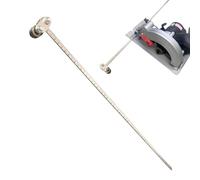 Veasbuu Guide de positionnement pour mesures - Outil de mesure avec rail réglable de 60 cm - Guide de positionnement et de coupe - Pour le travail du bois, la menuiserie, le métal, le bricolage