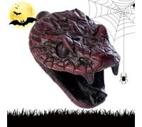 Veasbuu Halloween Whistles, Snake Prank Whistle, 4.61x3.11x3.07 inches Realistic Spoof Resin Snake, Scary Funny Prank Toy for Haunted House and Escape Room Game, Outdoor Indoor Decoration