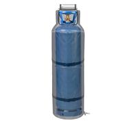 Veasbuu Housse de réservoir de propane isolée | Bouclier thermique pour canette de gaz de 45,4 kg | Housse de réservoir de propane anti-poussière | Pour camping, barbecue, industrie, jardin, garage