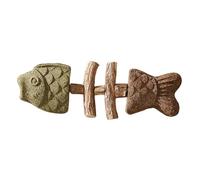 Veasbuu Jouet à mâcher interactif en Forme d'os pour Chat, 18 x 6 x 1 cm, Jouet interactif à mâcher pour l'intérieur, Jouer en Plein air, Mignon à Boredom et à l'apprehension Easy, Facile à