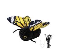 Veasbuu Jouet Chat Automatique | Jouet d'exercice pour Animaux De Compagnie Forme Papillon Mignon - Jeu Captivant pour Chats D'Intérieur,pour De Petite Moyenne Et Grande Taille dans Cours Vérandas