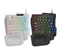 Veasbuu Keyboard, Ergonomic Game Keypad, Programmable Game Keypad, Single-Handed Mechanical Keypad, Portable Mechanical Keyboard, Mechanical Keyboard, Programmable Mechanical Keypad