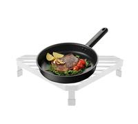 Veasbuu Kitchen Corner Riser, Stove Top Rack Riser, Space-Saving Modern Anti-Skid Triangular Storage Pedestal Stand for Kitchen, Carbon Steel (Painted), PVC, Black and White