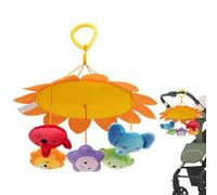 Veasbuu Mobile pour pour berceau, décoration sensorielle en peluche | Clochette pour - pour garçons et filles, d'âge préscolaire, berceau, chambre à coucher, salon mural