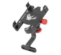 Veasbuu Motorcycle Phone Mount, 360 Degree Rotating Scooter Handlebar Phone Holder with Anti Slip Grip Design, Stable Cellphone Navigation Stand for Road Biking Use, Shockproof Motorcycle Accessories