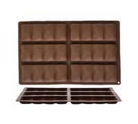 Veasbuu Moule en silicone à 6 cavités - Moule à chocolat profond - Moule à démoulage facile - Moule à barres énergétiques pour la maison, la cuisine, les anniversaires, les vacances, Halloween