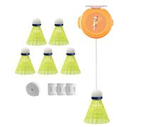 Veasbuu Outil d'entraînement de badminton | Entraîneur de badminton - Ensemble d'entraînement d'agilité portable avec cordons élastiques pour terrains de jeux et jardin
